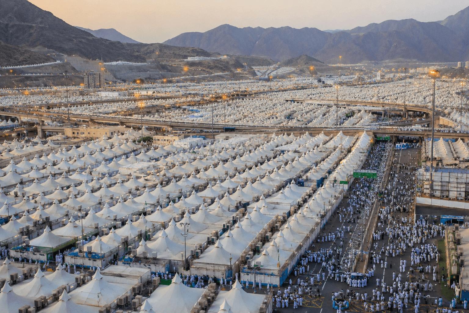 Pilgrims at Mina